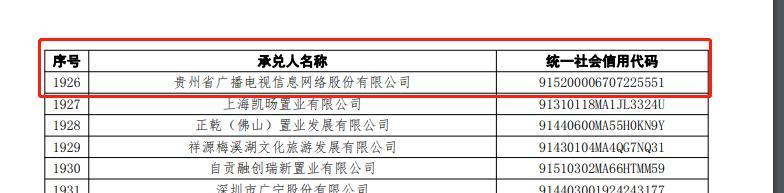 债务压力下，贵广网络发行中期票据被建议核实补充风险内容，因票据付款逾期被划入持续逾期名单中