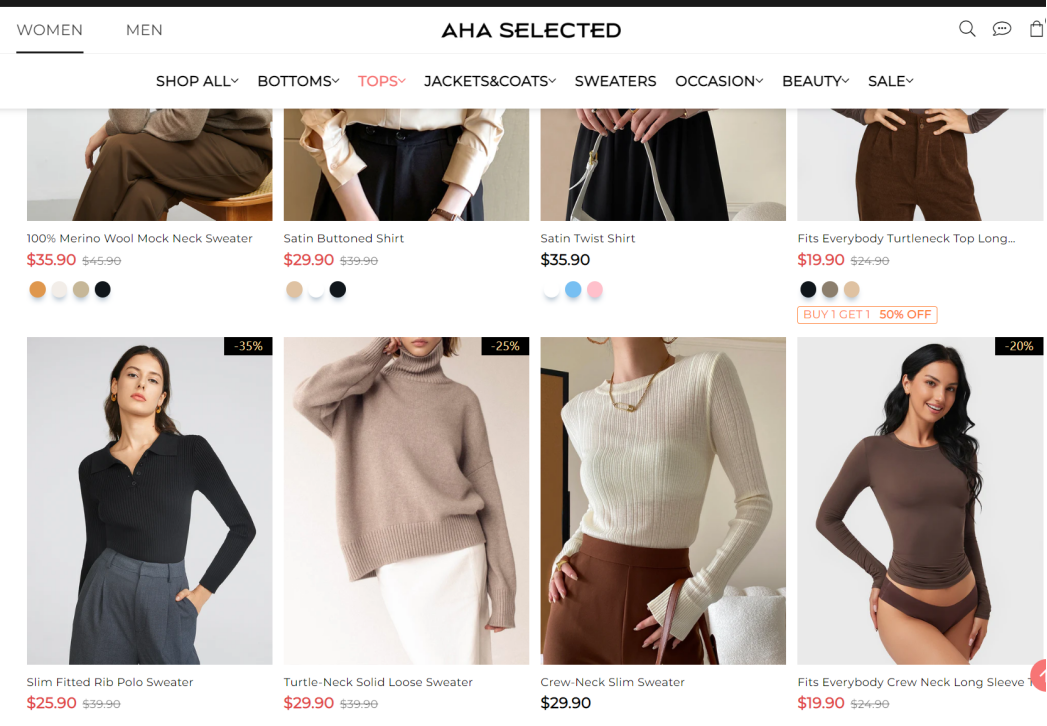Aha Selected Clothing Reviews