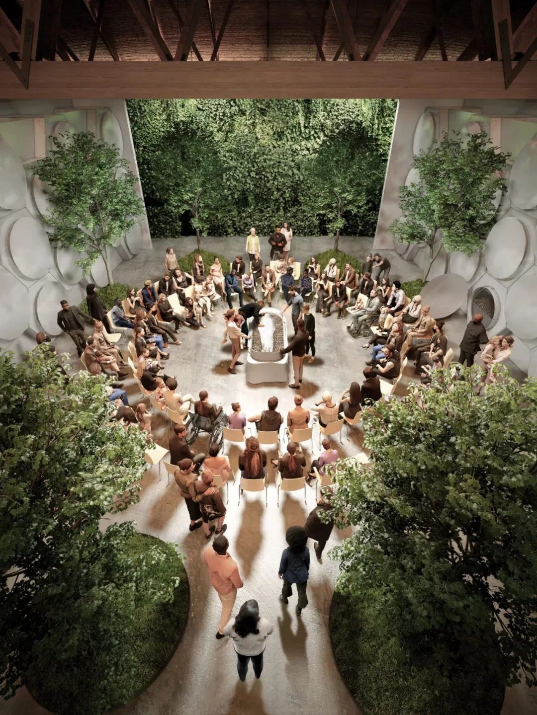 recompose殡仪馆设计图全球第一家把遗体变成泥土的