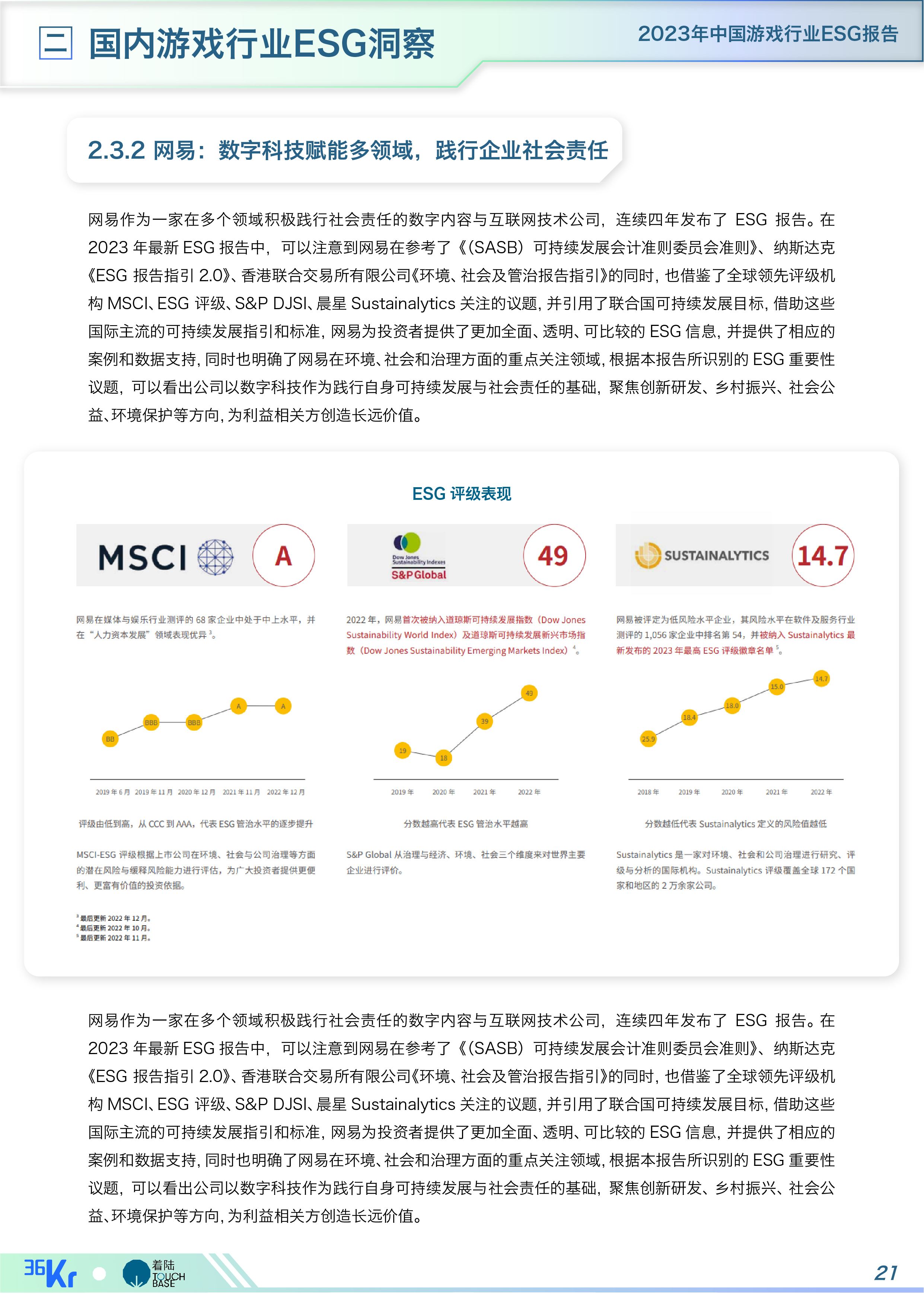 《中国游戏行业ESG报告》