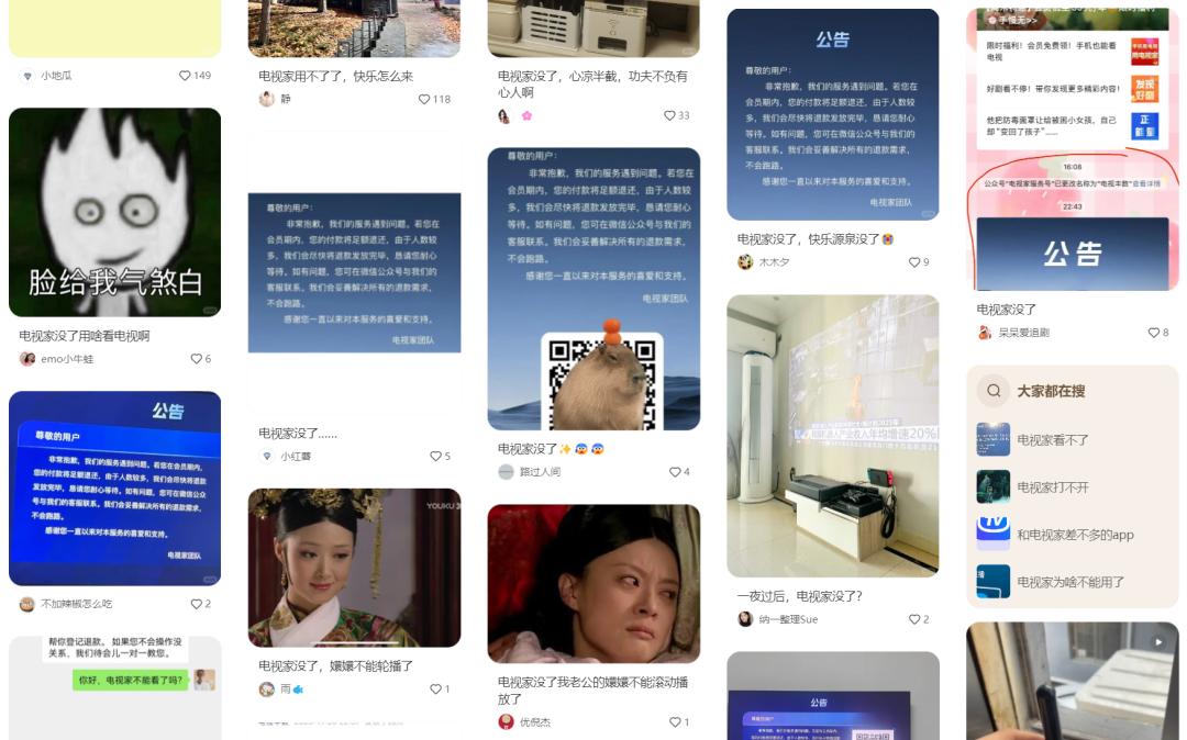 一个“盗版电视”APP没了，网友们悲痛欲绝(图2)