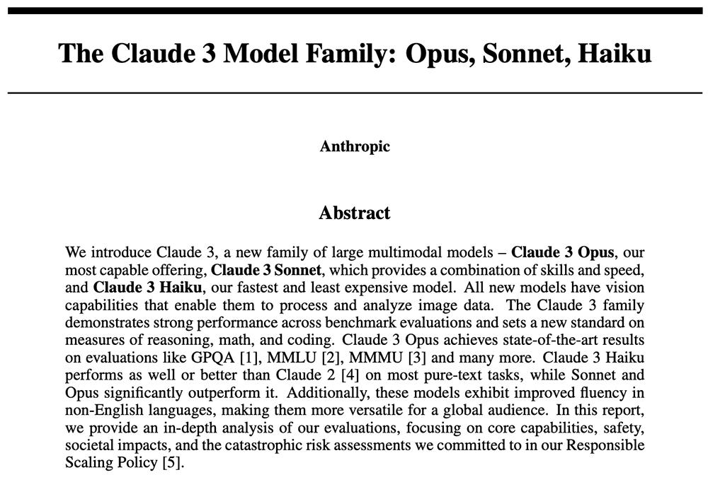制衡OpenAI，Claude 3给AI创企吃了颗定心丸