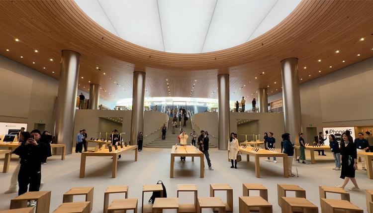 探访苹果applestore上海静安店筹备团队超150人