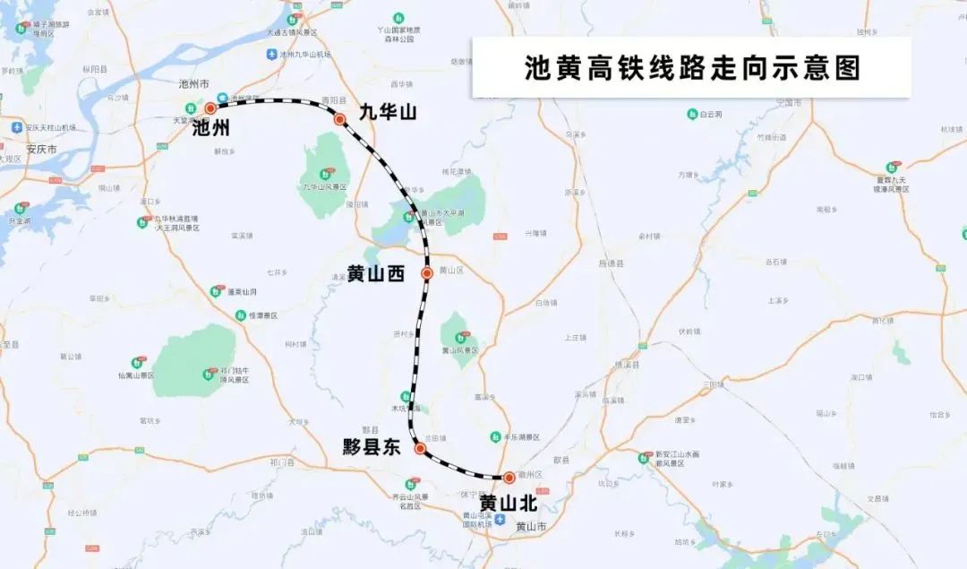 杭黄高速公路线路图图片