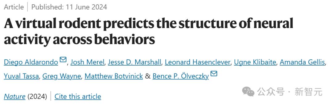 哈佛DeepMind开辟「虚拟神经科学」新领域，在世界模拟器驯养「赛博老鼠」