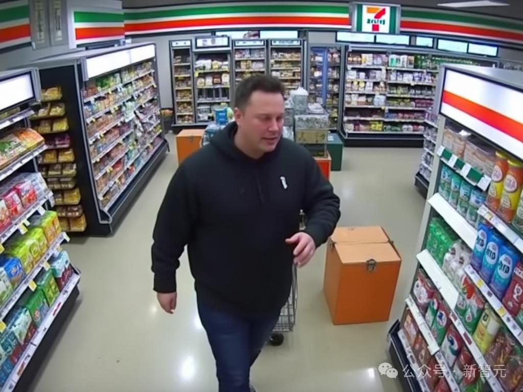 马斯克化身「超市大盗」？AI监控画面流出惊呆网友，Grok 2恶搞无限脑洞