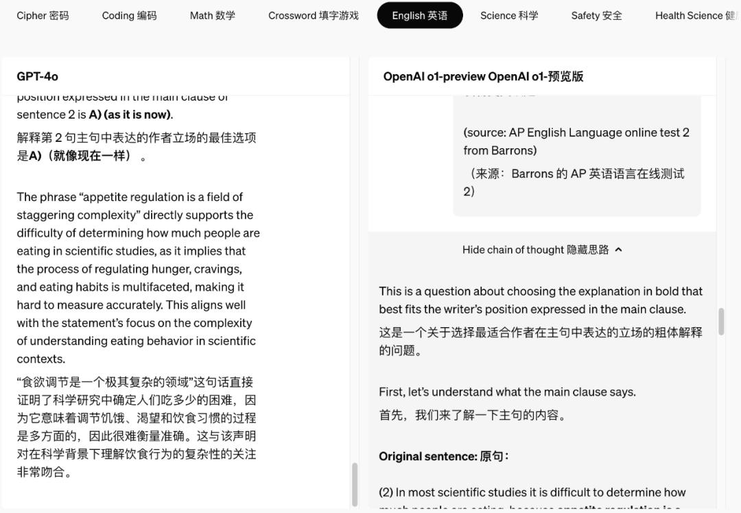OpenAI o1：大进步？小技巧？新思路？