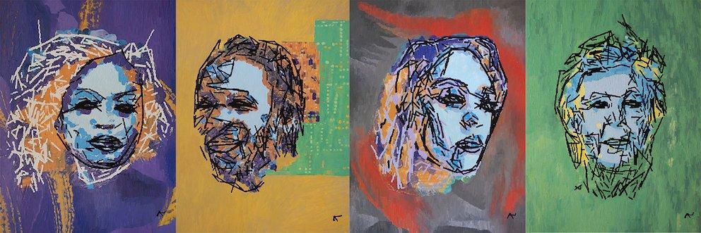 机器人界出了个「达芬奇」，画一幅图灵肖像，卖了108万美元
