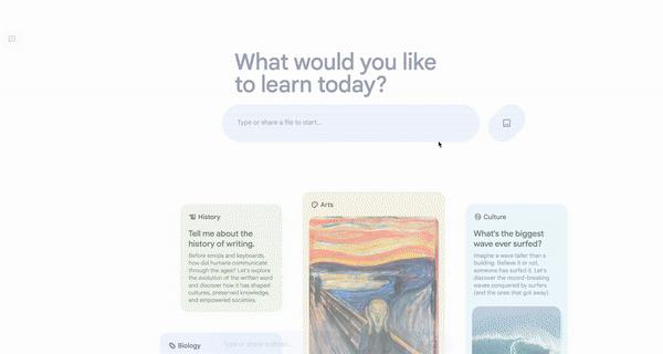 谷歌推出教育AI产品“Learn About”，步步引导，多模态呈现