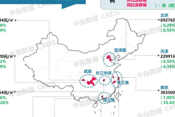 最新！2024年10月十大城市二手房房价地图-36氪