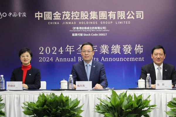中国金茂：2024年归母净利润超10亿，87%未售货值位于一二线城市-36氪