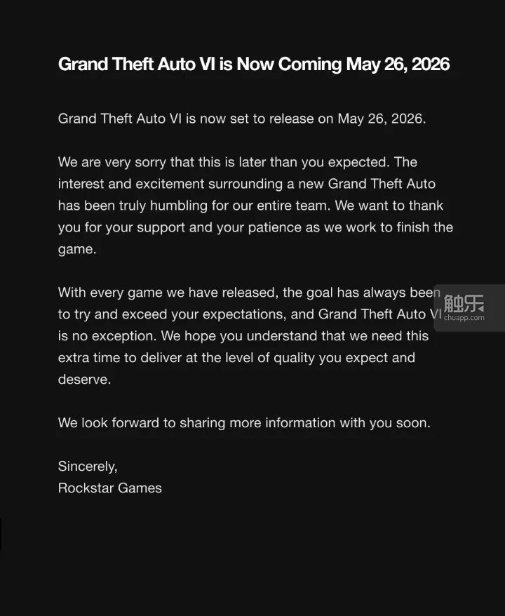 _《GTA6》延期与游戏行业的“大作焦虑”_《GTA6》延期与游戏行业的“大作焦虑”