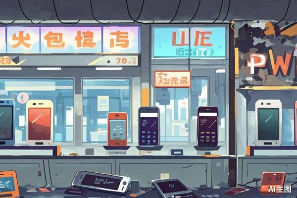 县城手机店，消失于街头