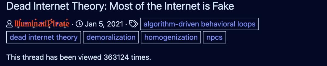 死亡互联网理论：AI生成内容泛滥下的网络真实性危机 死亡互联网理论  AI生成内容 模型崩溃 网络真实性 第6张