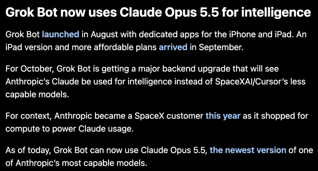 Musk Says Grok Bot Will Route Tasks to Claude and Other Models 4